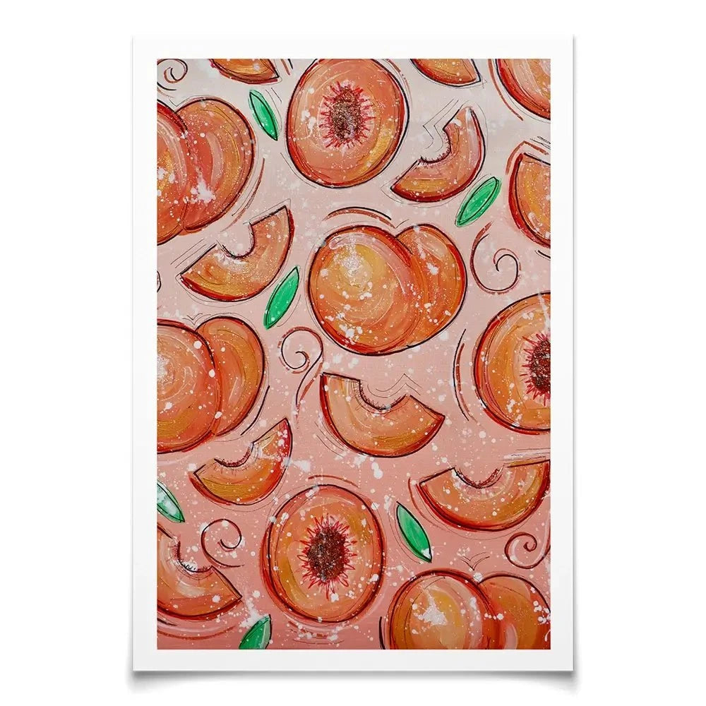 Peaches Art Print Peaches Art Print wall art product Elizabeth White