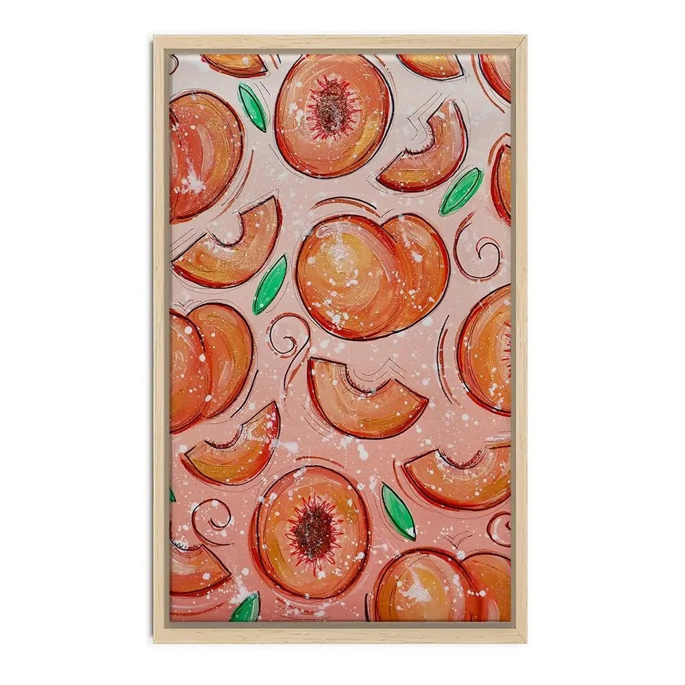 Peaches Canvas Print Peaches Canvas Print wall art product Elizabeth White
