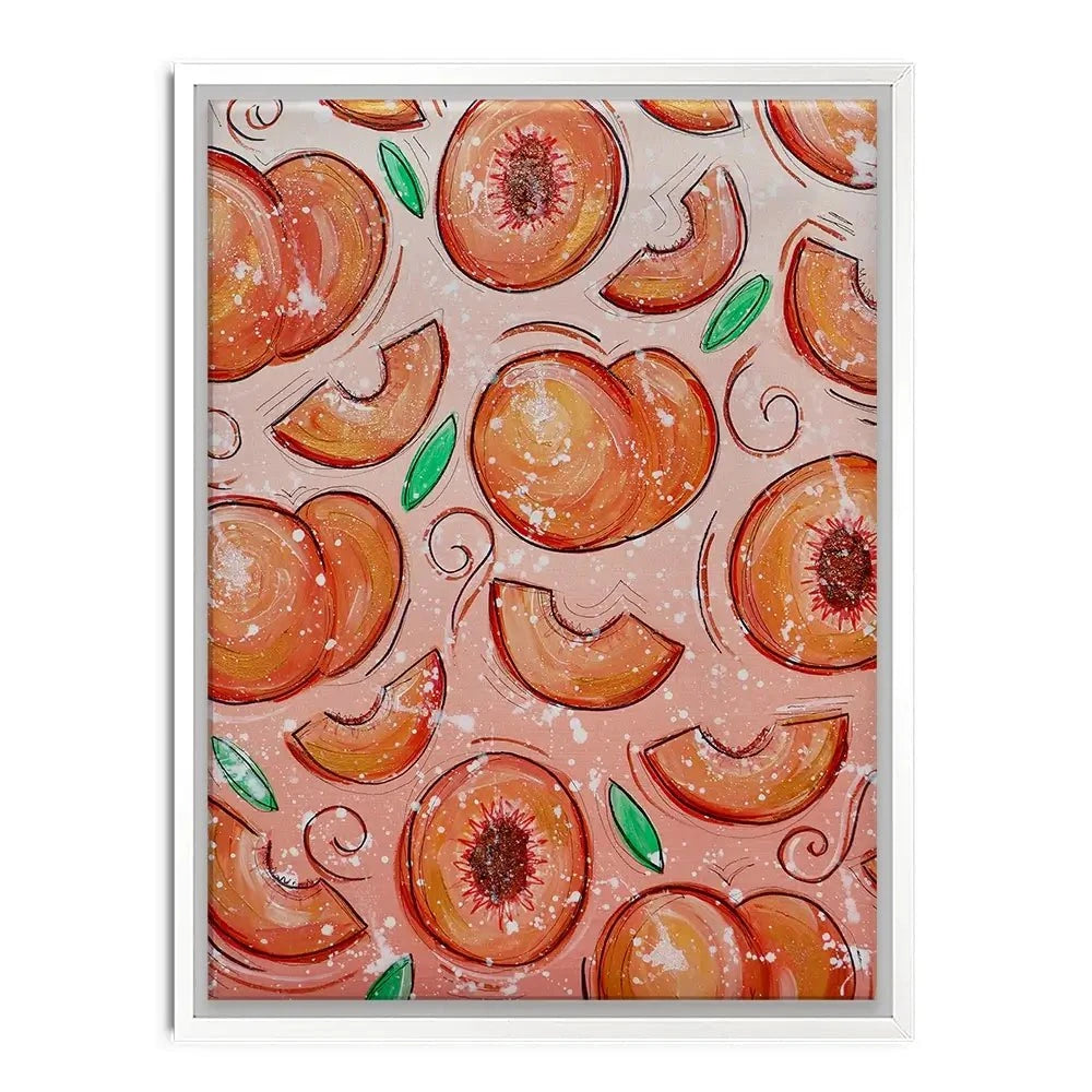 Peaches Canvas Print Peaches Canvas Print wall art product Elizabeth White