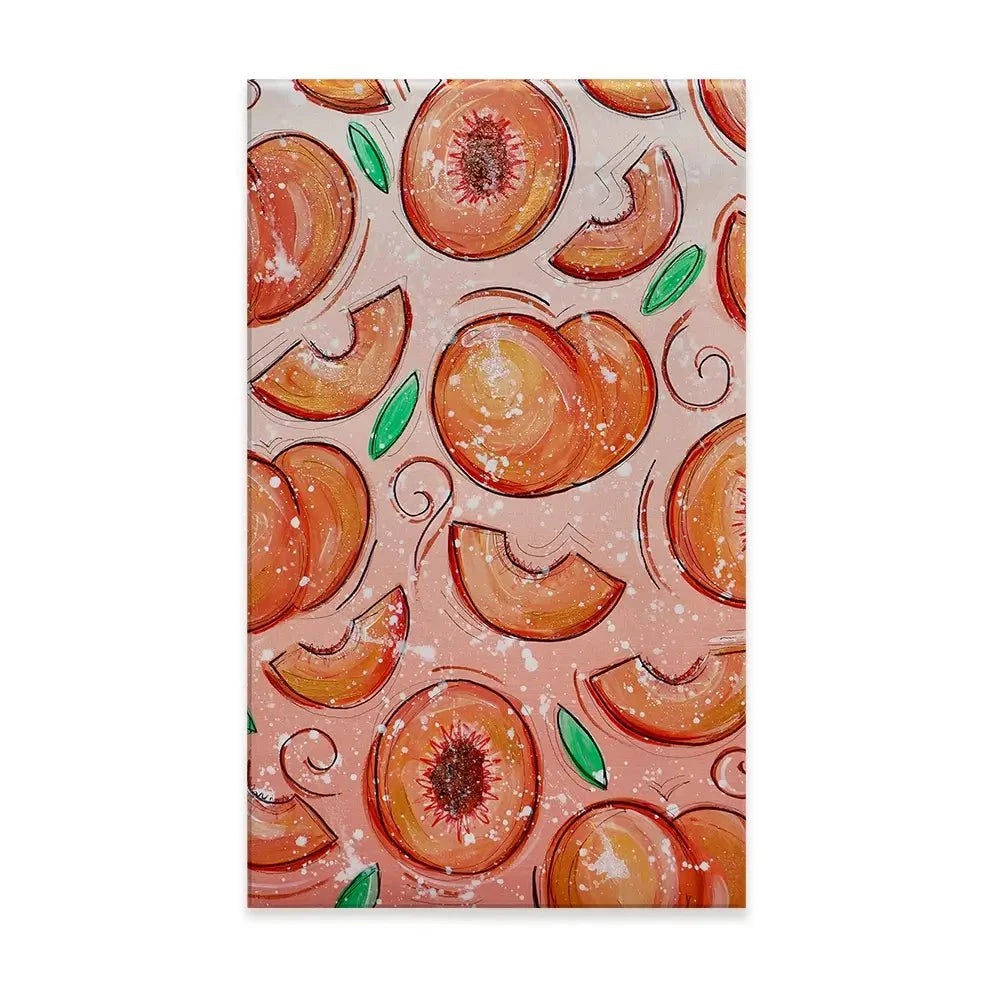 Peaches Canvas Print Peaches Canvas Print wall art product Elizabeth White