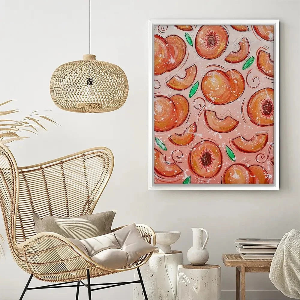 Peaches Canvas Print Peaches Canvas Print wall art product Elizabeth White