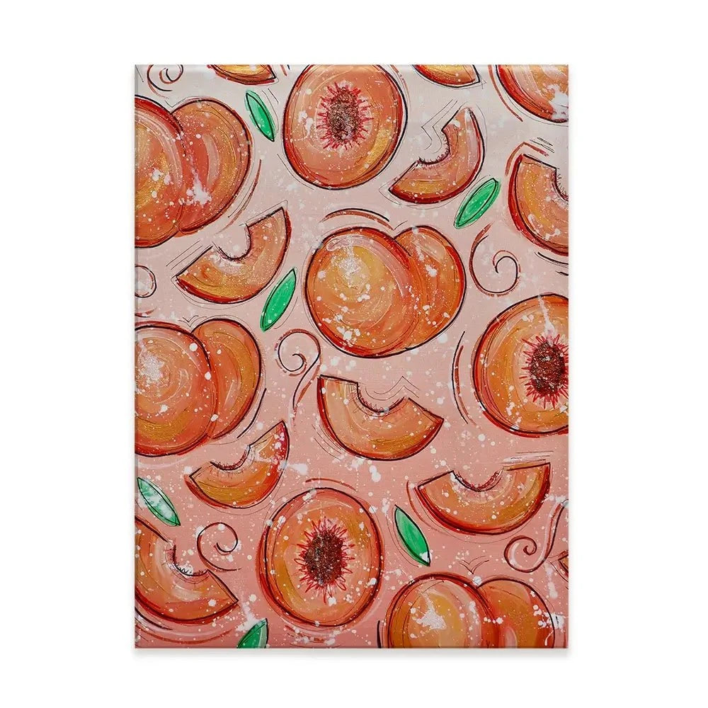 Peaches Canvas Print Peaches Canvas Print wall art product Elizabeth White