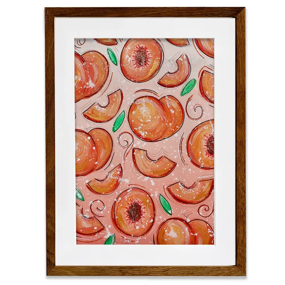 Peaches Framed Art Print Peaches Framed Art Print wall art product Elizabeth White