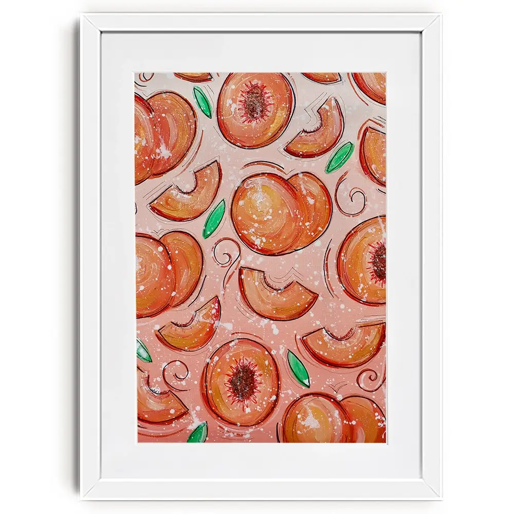 Peaches Framed Art Print Peaches Framed Art Print wall art product Elizabeth White
