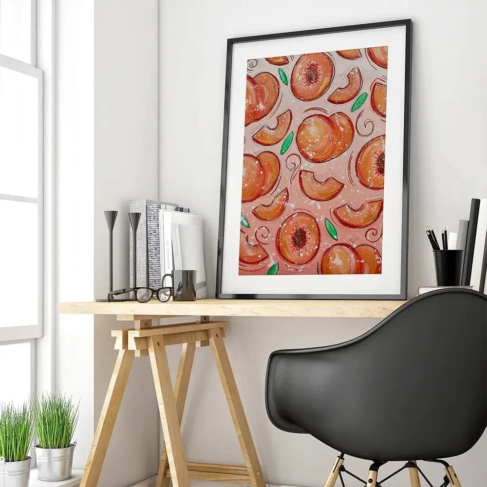 Peaches Framed Art Print Peaches Framed Art Print wall art product Elizabeth White