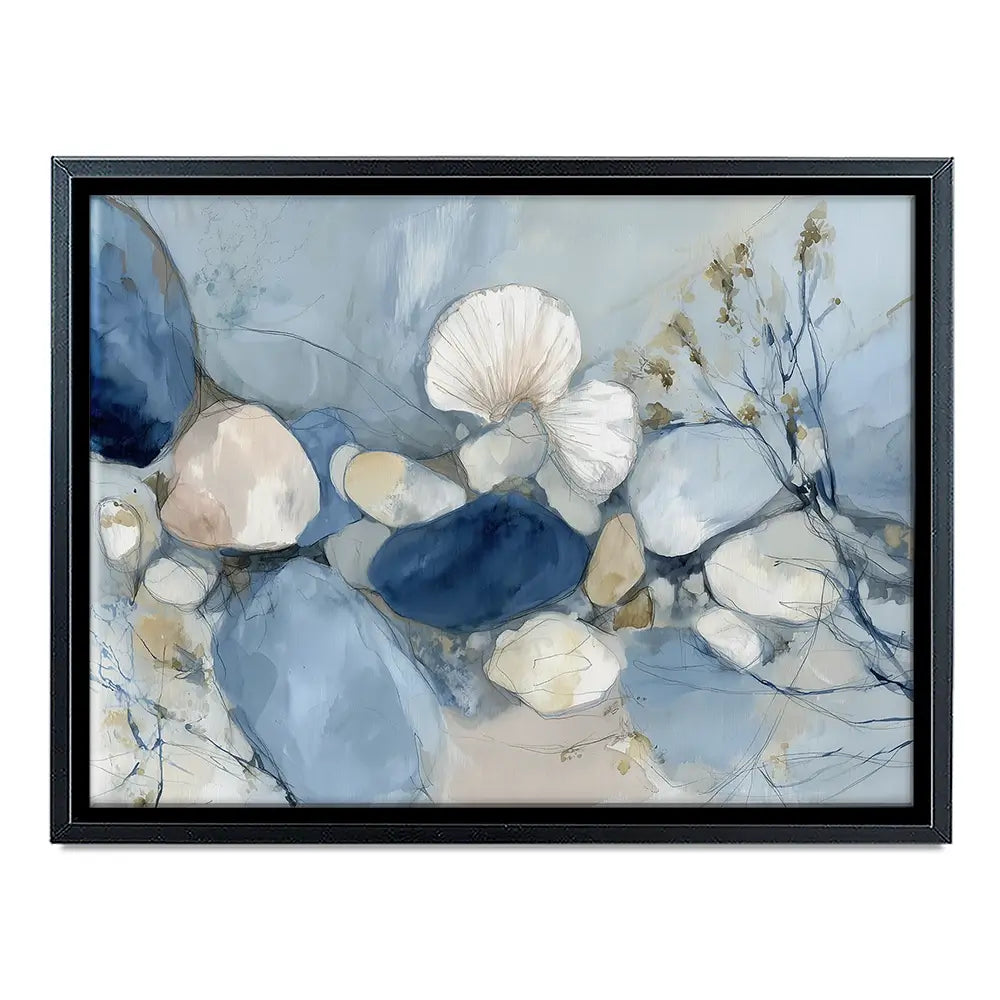 Pebble Tide Botanical Canvas Print Pebble Tide Botanical Canvas Print wall art product Chromatic Storm Studio