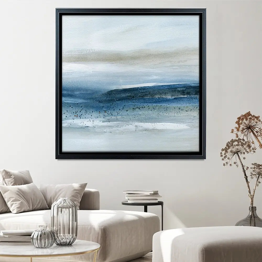 Pebbled Beach Square Canvas Print Pebbled Beach Square Canvas Print wall art product Carol Robinson