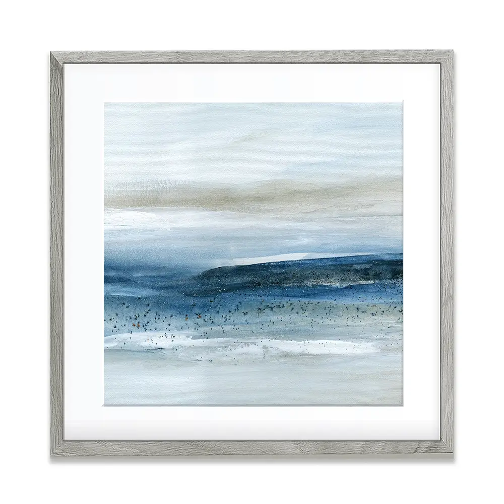 Pebbled Beach Square Framed Art Print Pebbled Beach Square Framed Art Print wall art product Carol Robinson