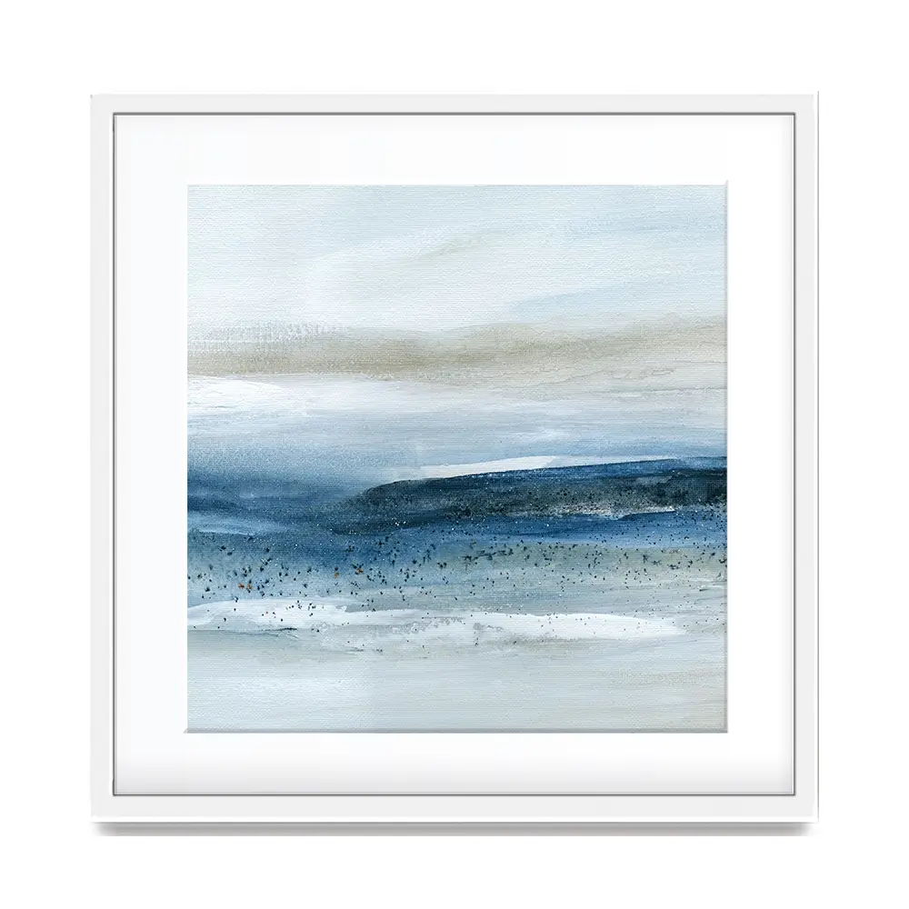 Pebbled Beach Square Framed Art Print Pebbled Beach Square Framed Art Print wall art product Carol Robinson