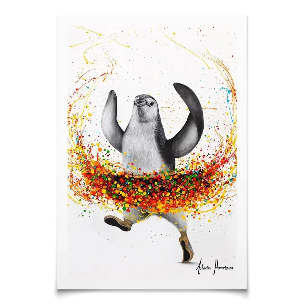 Penguin Ballet Art Print Penguin Ballet Art Print wall art product Ashvin Harrison