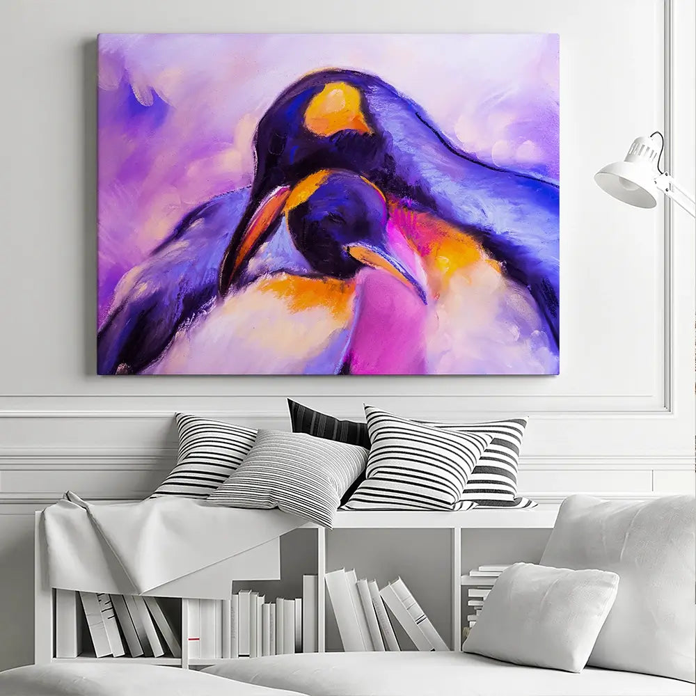 Penguin Love Canvas Print Penguin Love Canvas Print wall art product Ivailo Nikolov / Shutterstock