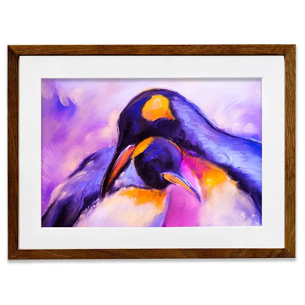 Penguin Love Framed Art Print Penguin Love Framed Art Print wall art product Ivailo Nikolov / Shutterstock