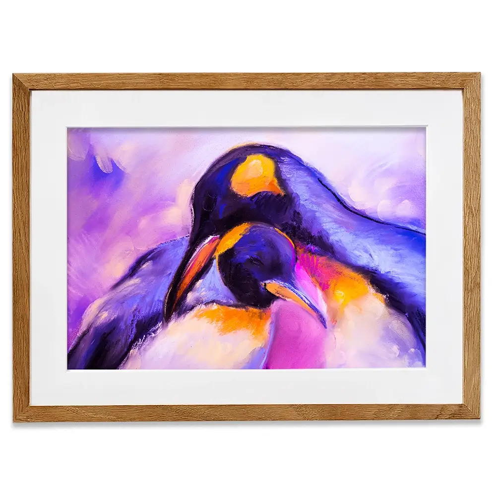 Penguin Love Framed Art Print Penguin Love Framed Art Print wall art product Ivailo Nikolov / Shutterstock