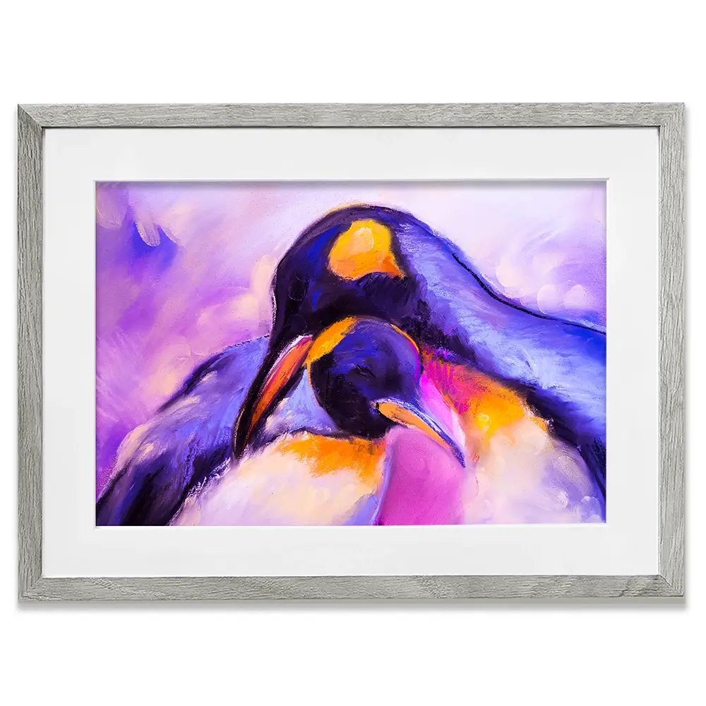 Penguin Love Framed Art Print Penguin Love Framed Art Print wall art product Ivailo Nikolov / Shutterstock