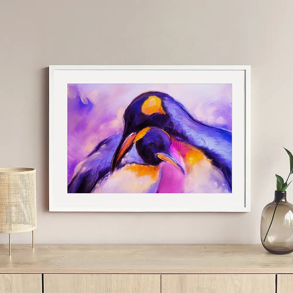 Penguin Love Framed Art Print Penguin Love Framed Art Print wall art product Ivailo Nikolov / Shutterstock