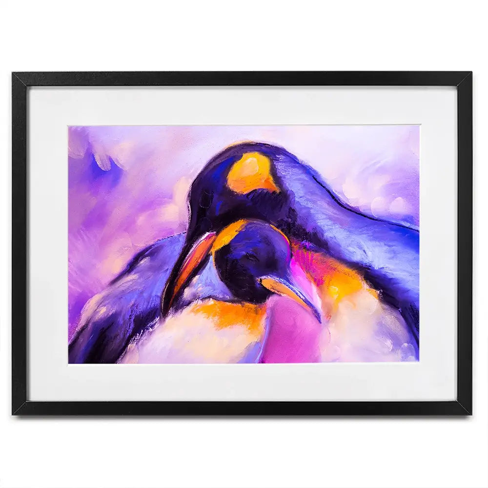 Penguin Love Framed Art Print Penguin Love Framed Art Print wall art product Ivailo Nikolov / Shutterstock