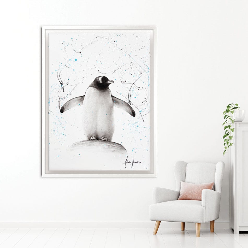 Penguin Parade Canvas Print wall art product Ashvin Harrison