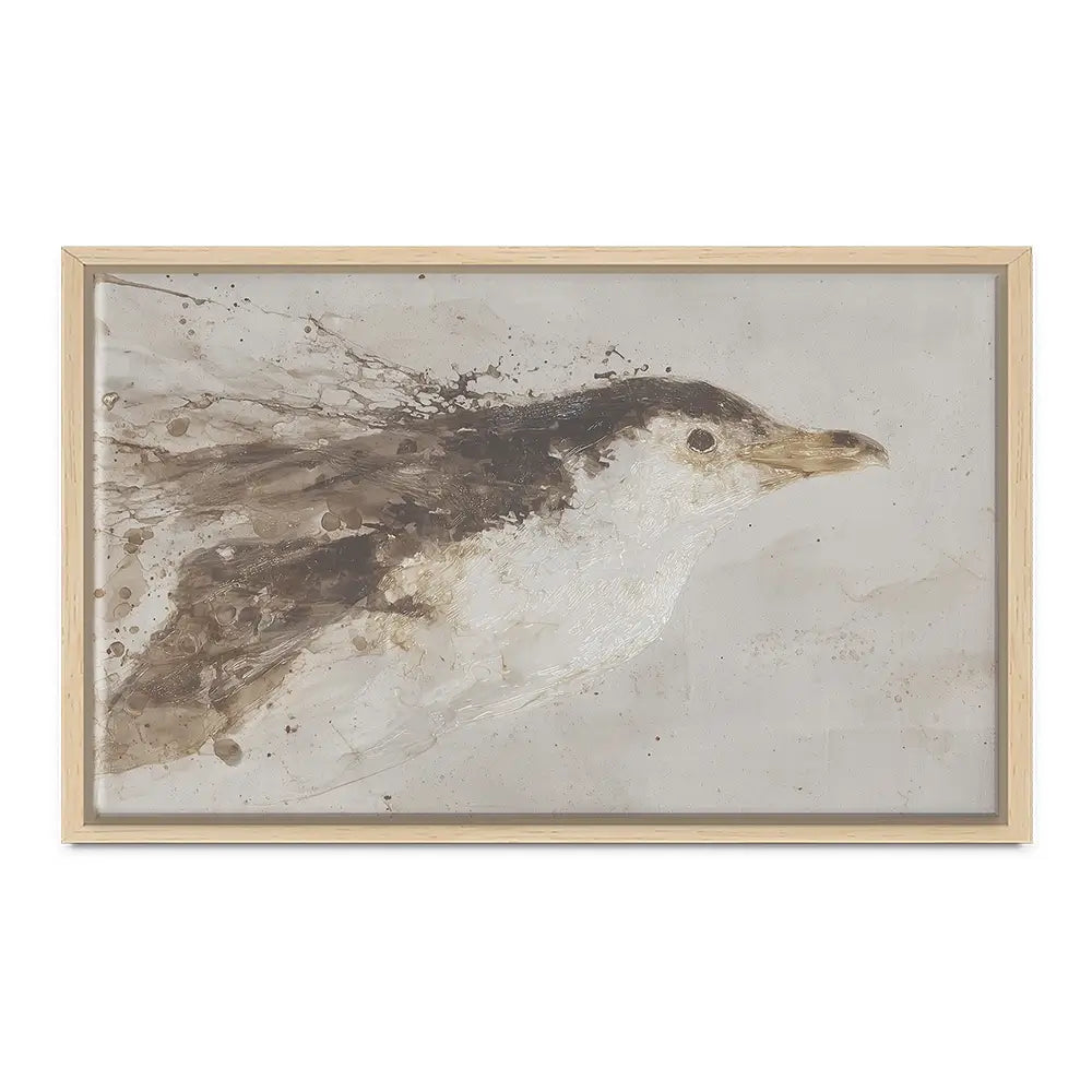 Penguin Surfacing Canvas Print Penguin Surfacing Canvas Print wall art product Chromatic Storm Studio