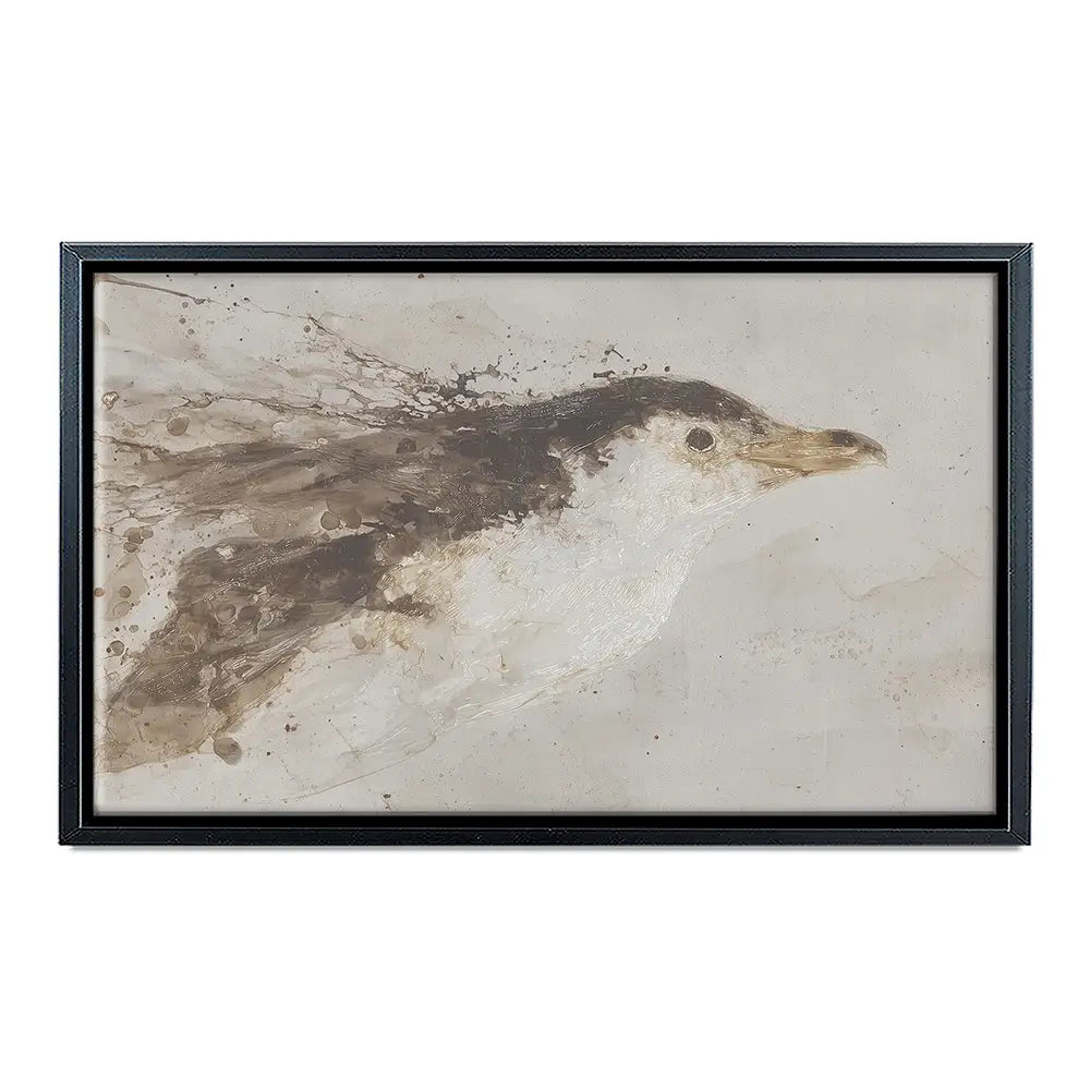 Penguin Surfacing Canvas Print Penguin Surfacing Canvas Print wall art product Chromatic Storm Studio