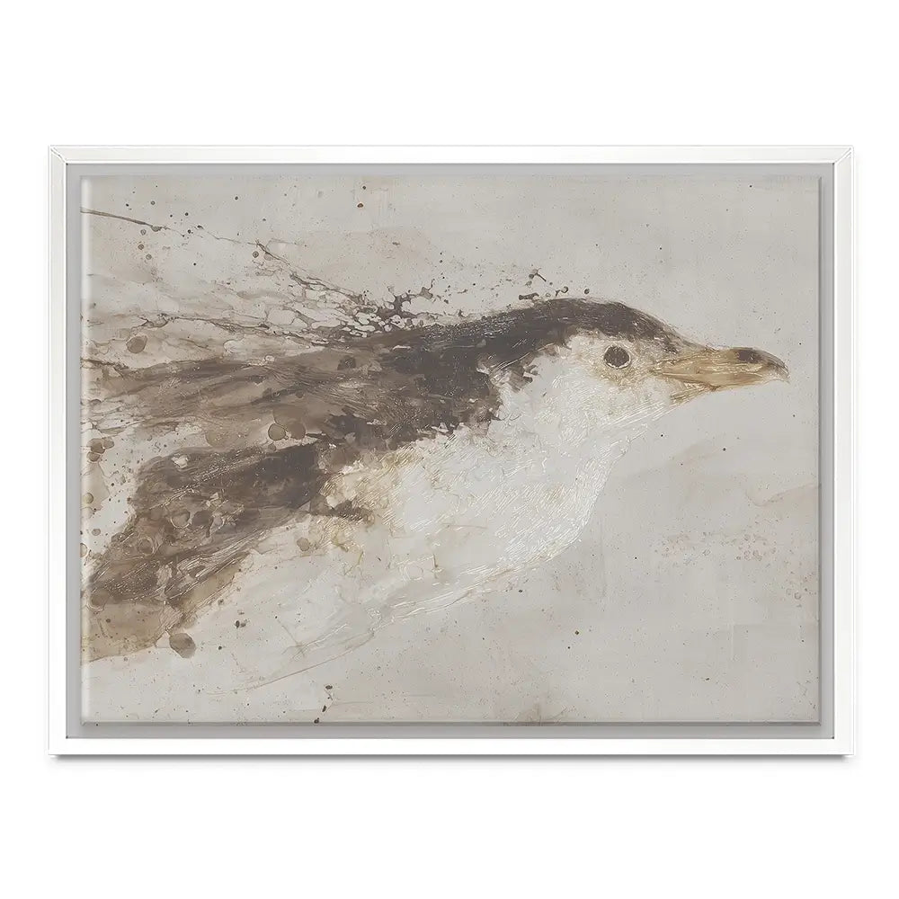 Penguin Surfacing Canvas Print Penguin Surfacing Canvas Print wall art product Chromatic Storm Studio