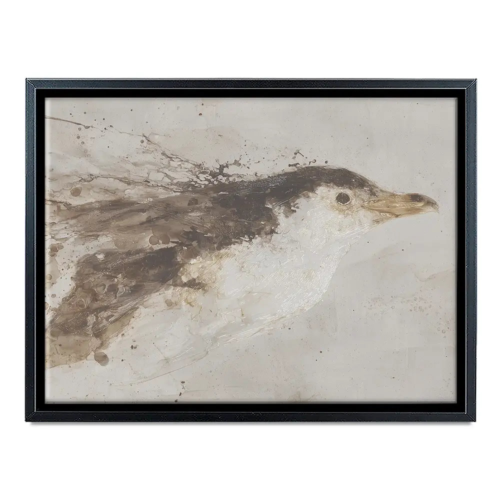 Penguin Surfacing Canvas Print Penguin Surfacing Canvas Print wall art product Chromatic Storm Studio