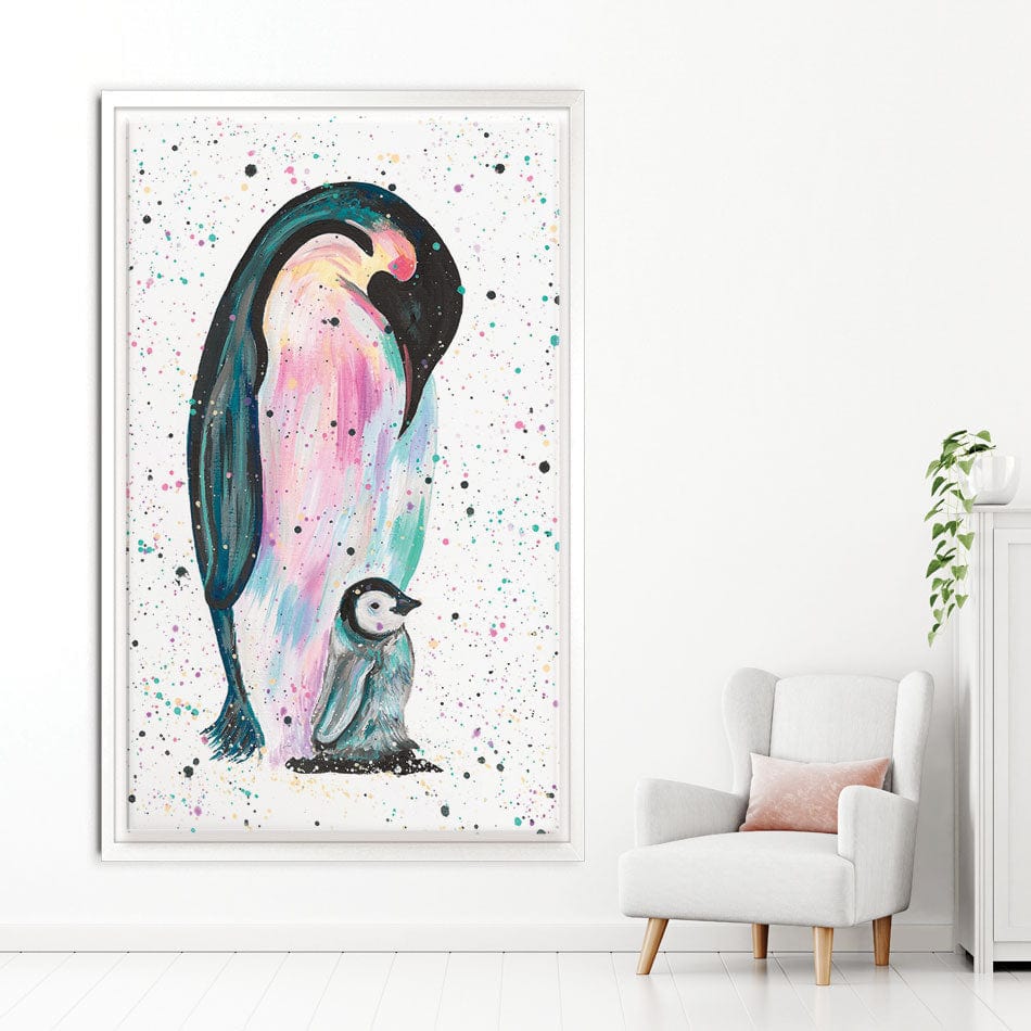 Penguins Jess And Harper Canvas Print wall art product Emma LC Art