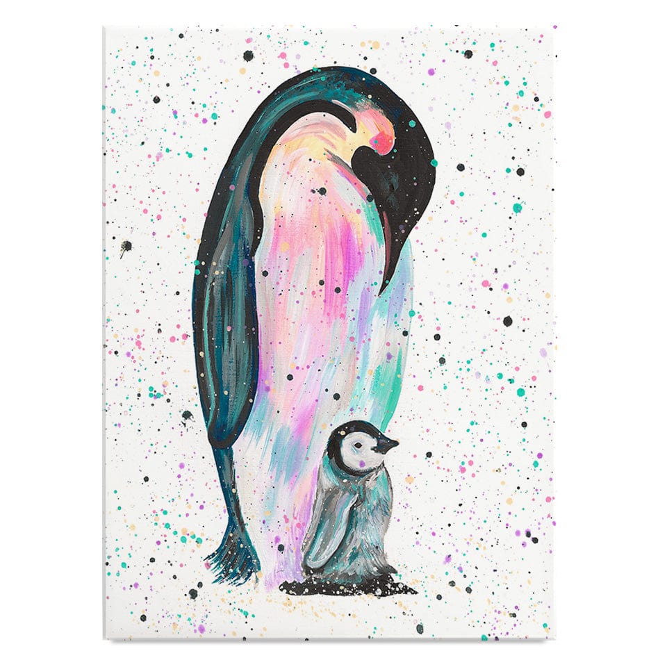 Penguins Jess And Harper Canvas Print wall art product Emma LC Art