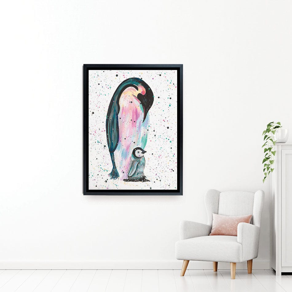 Penguins Jess And Harper Canvas Print wall art product Emma LC Art