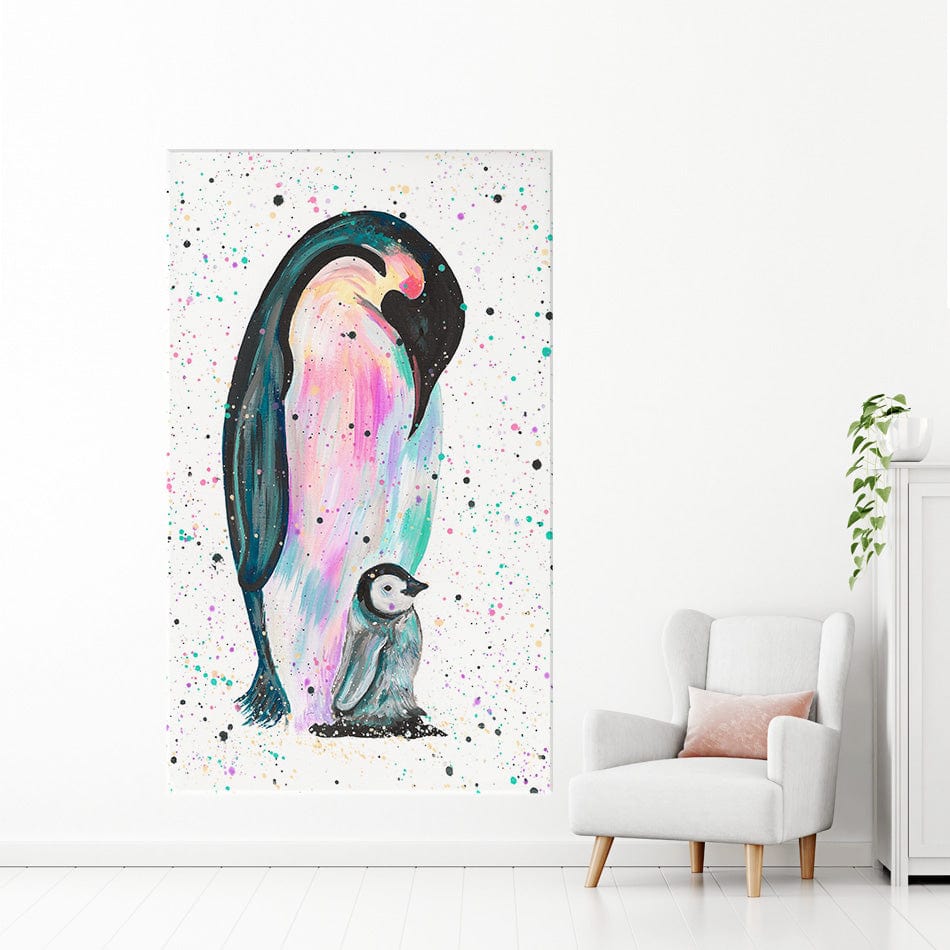 Penguins Jess And Harper Canvas Print wall art product Emma LC Art