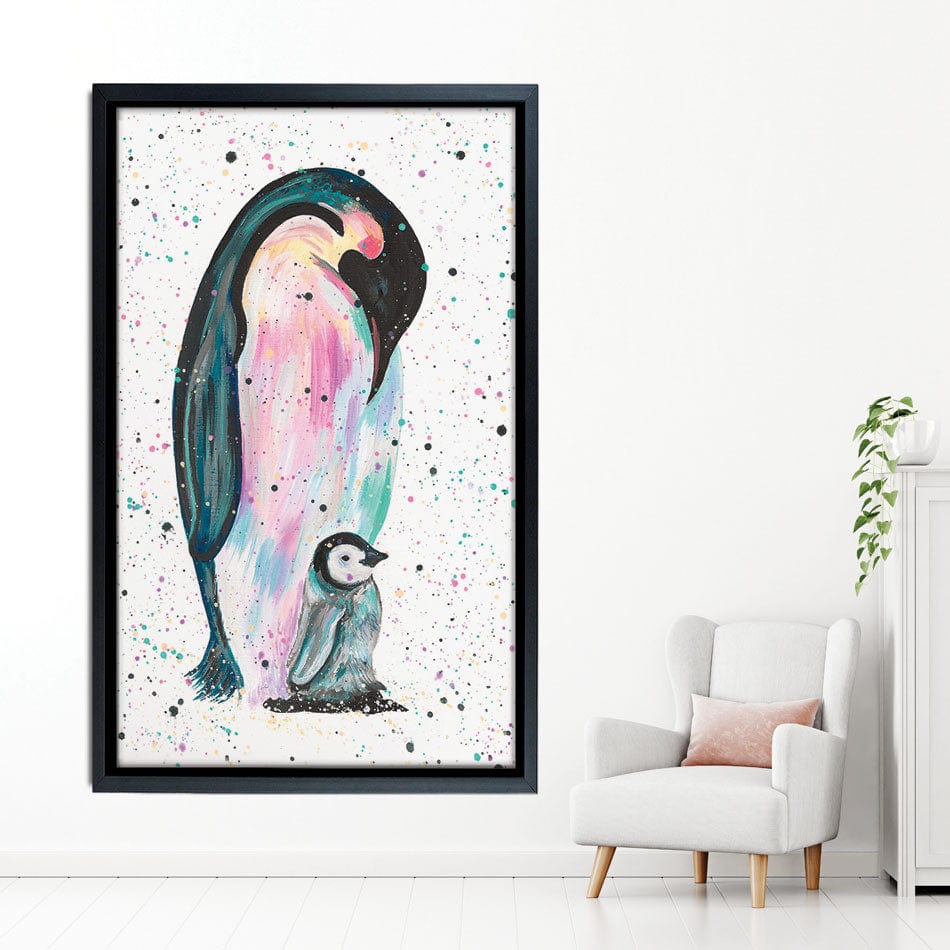 Penguins Jess And Harper Canvas Print wall art product Emma LC Art