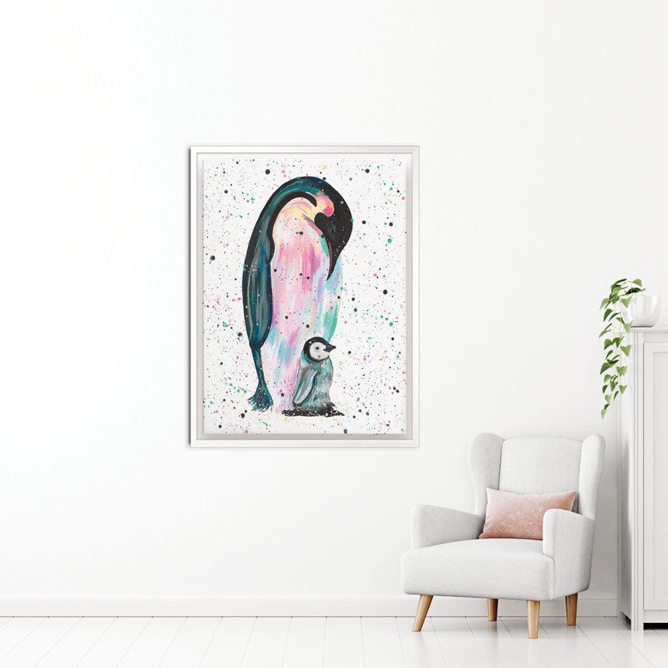 Penguins Jess And Harper Canvas Print wall art product Emma LC Art
