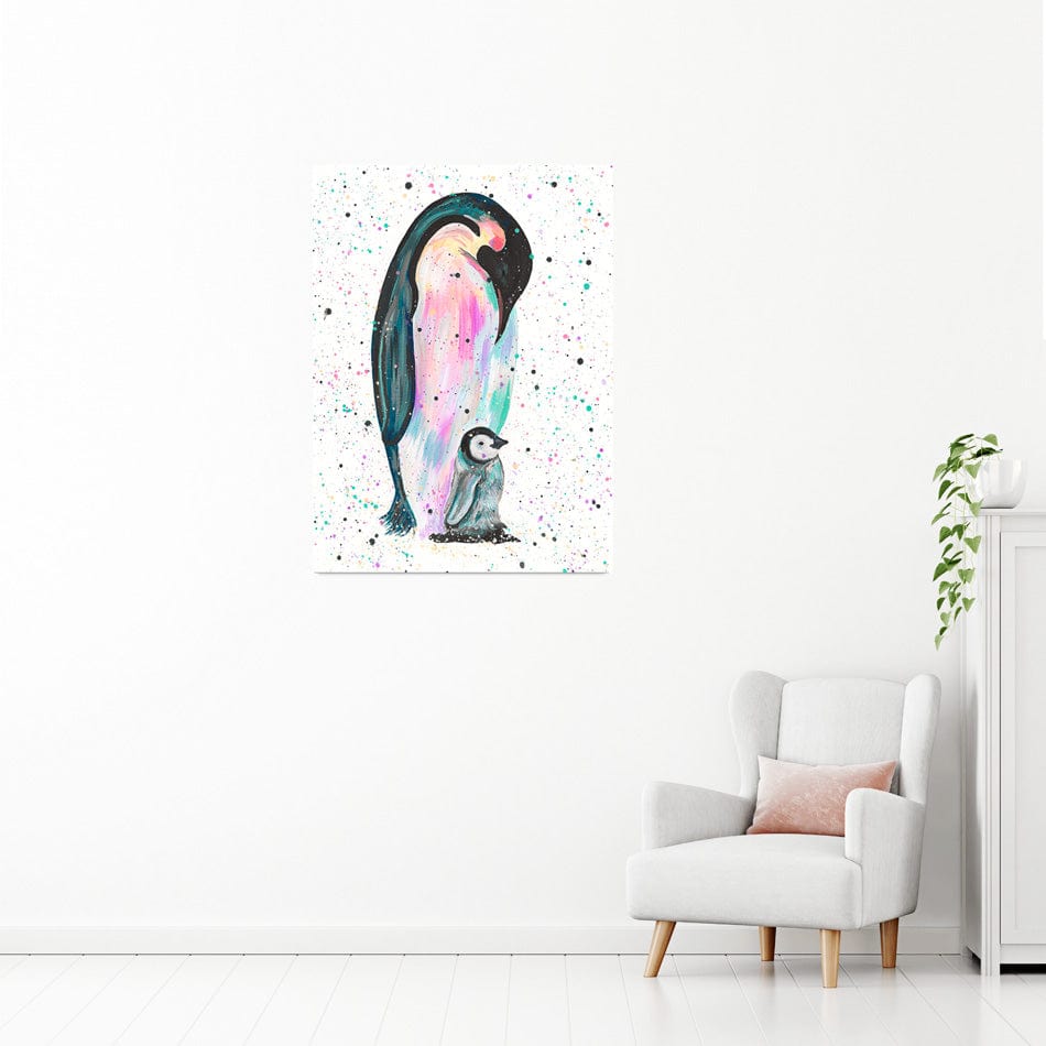 Penguins Jess And Harper Canvas Print wall art product Emma LC Art