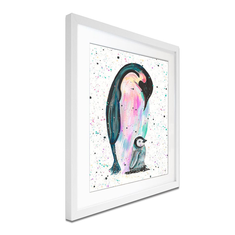 Penguins Jess And Harper Framed Art Print wall art product Emma LC Art