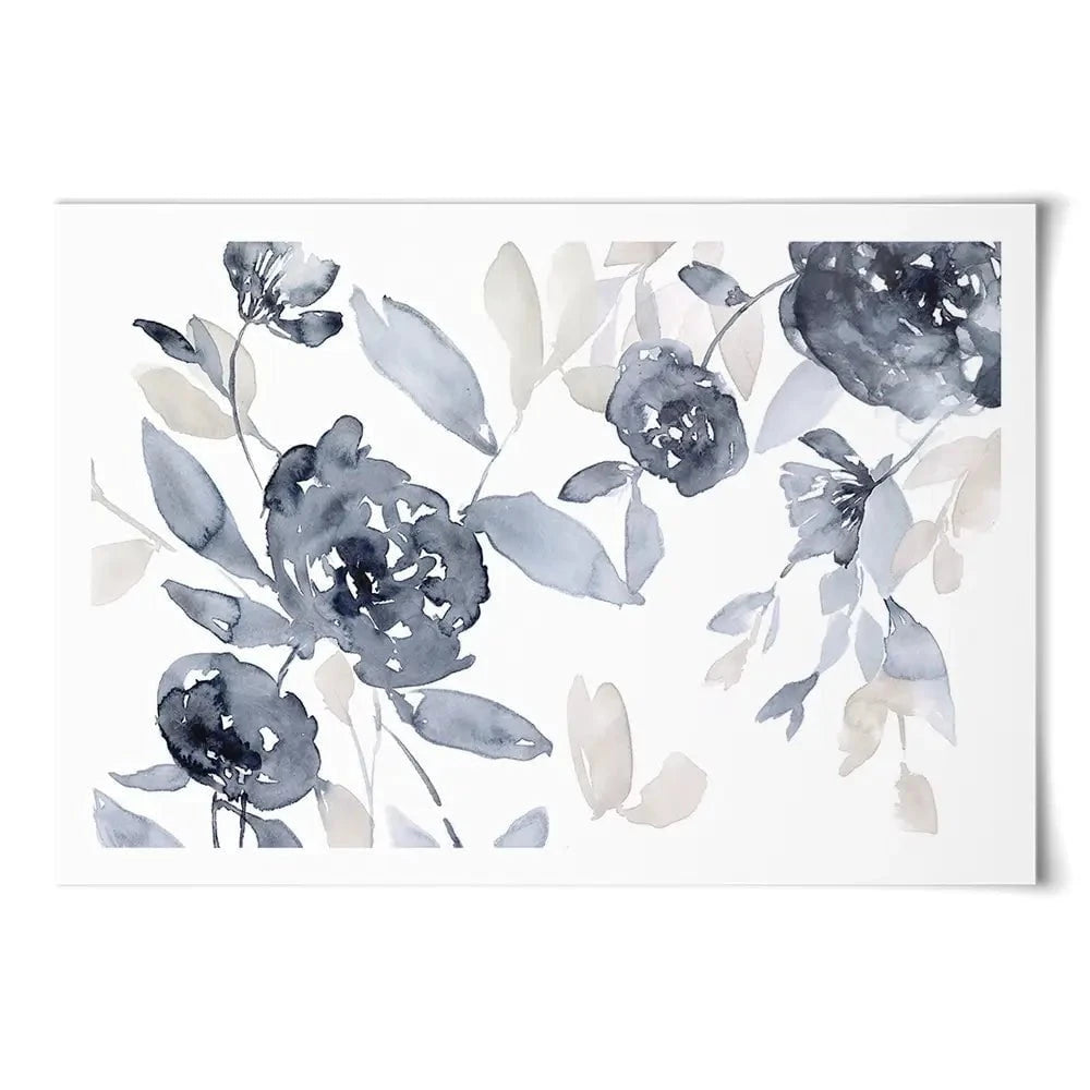 Peonies In Grey Art Print Peonies In Grey Art Print wall art product Jennifer Goldberger
