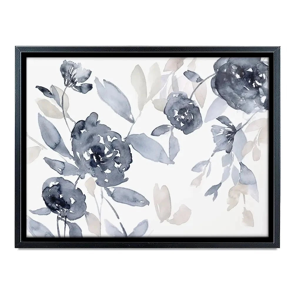 Peonies In Grey Canvas Print Peonies In Grey Canvas Print wall art product Jennifer Goldberger
