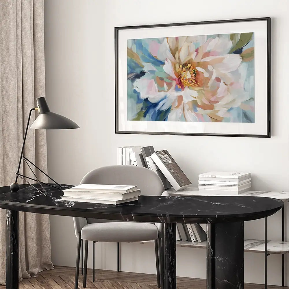 Peony Dreamscape Framed Art Print Peony Dreamscape Framed Art Print wall art product Paula Freeman