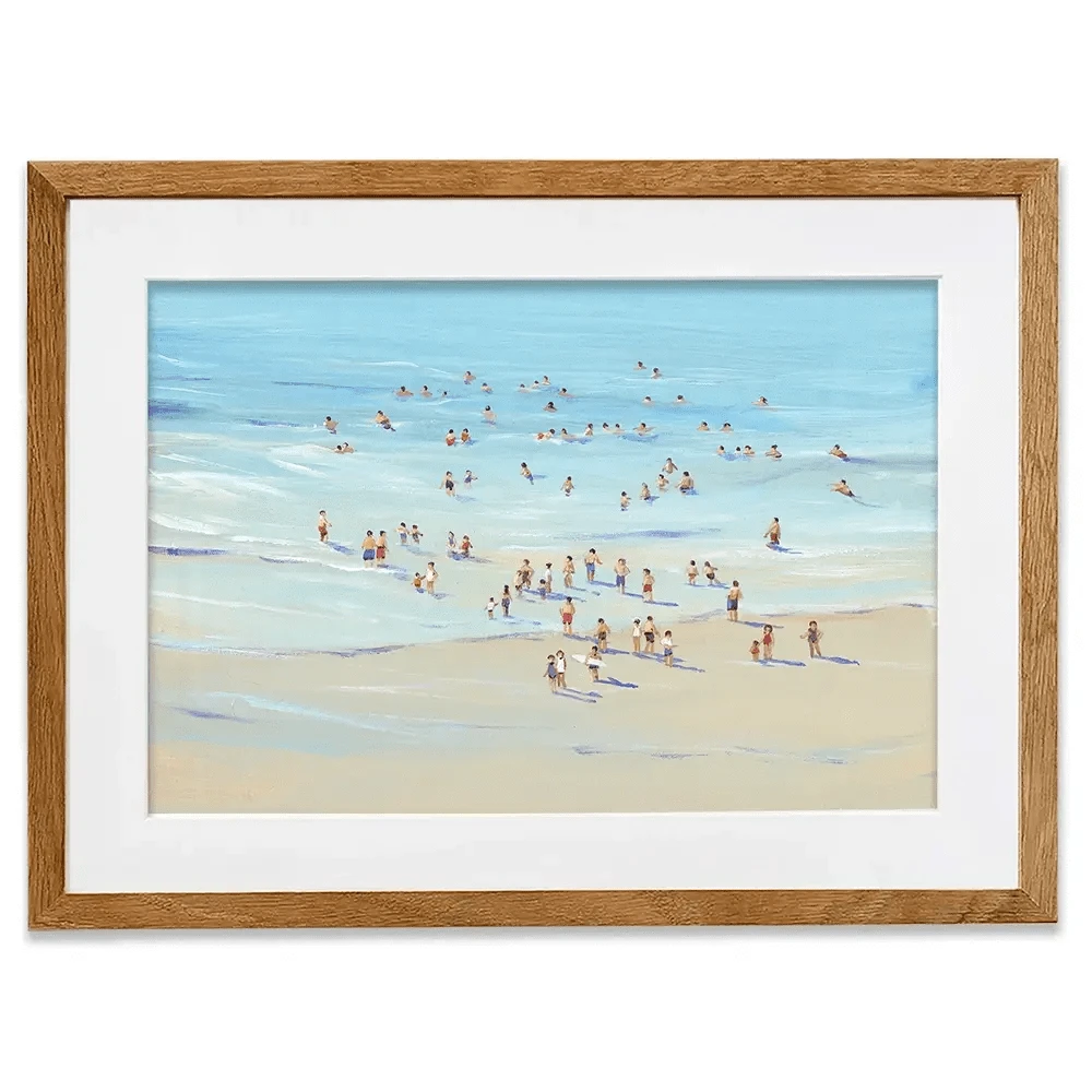 People At The Beach Framed Art Print People At The Beach Framed Art Print wall art product Tim O'Toole
