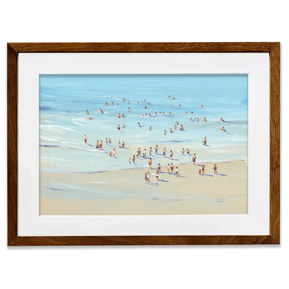 People At The Beach Framed Art Print People At The Beach Framed Art Print wall art product Tim O'Toole