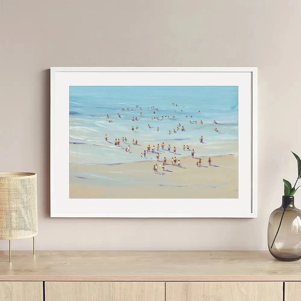 People At The Beach Framed Art Print People At The Beach Framed Art Print wall art product Tim O'Toole
