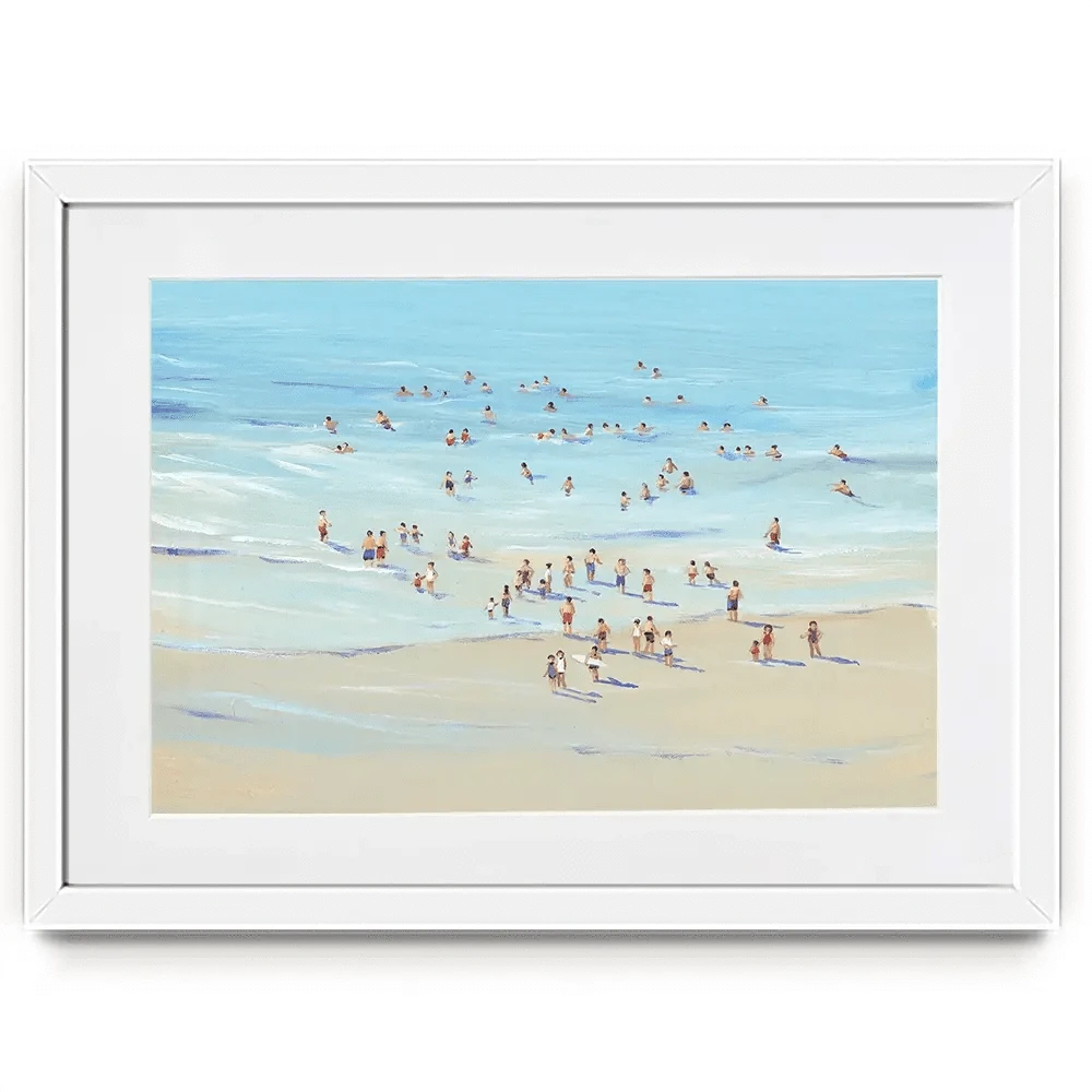 People At The Beach Framed Art Print People At The Beach Framed Art Print wall art product Tim O'Toole