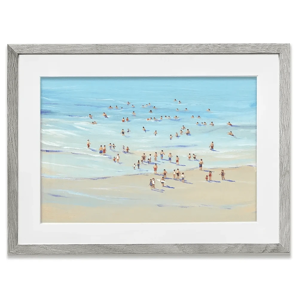 People At The Beach Framed Art Print People At The Beach Framed Art Print wall art product Tim O'Toole