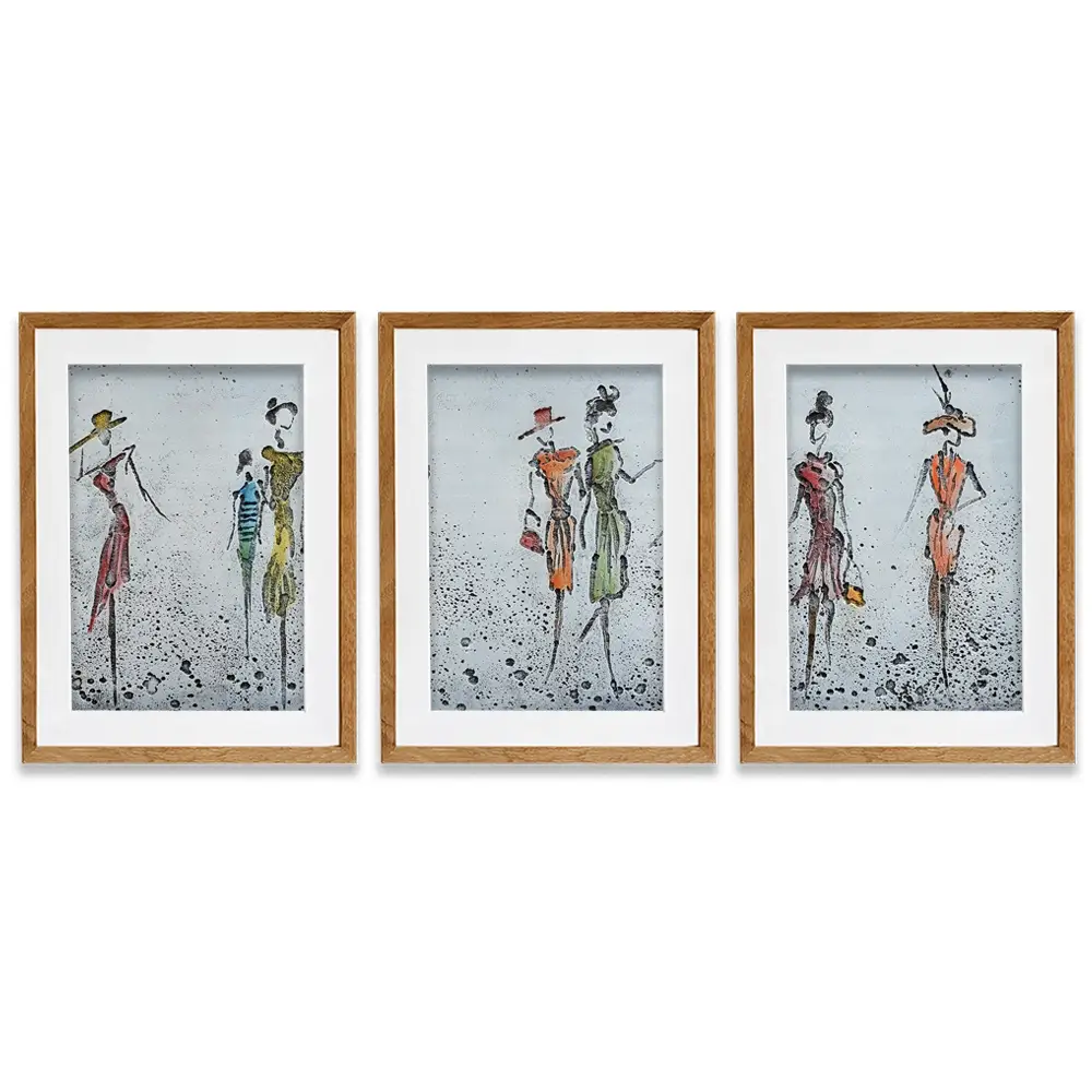 Peoples Framed Art Print Trio Peoples Framed Art Print Trio wall art product Art Print Shop