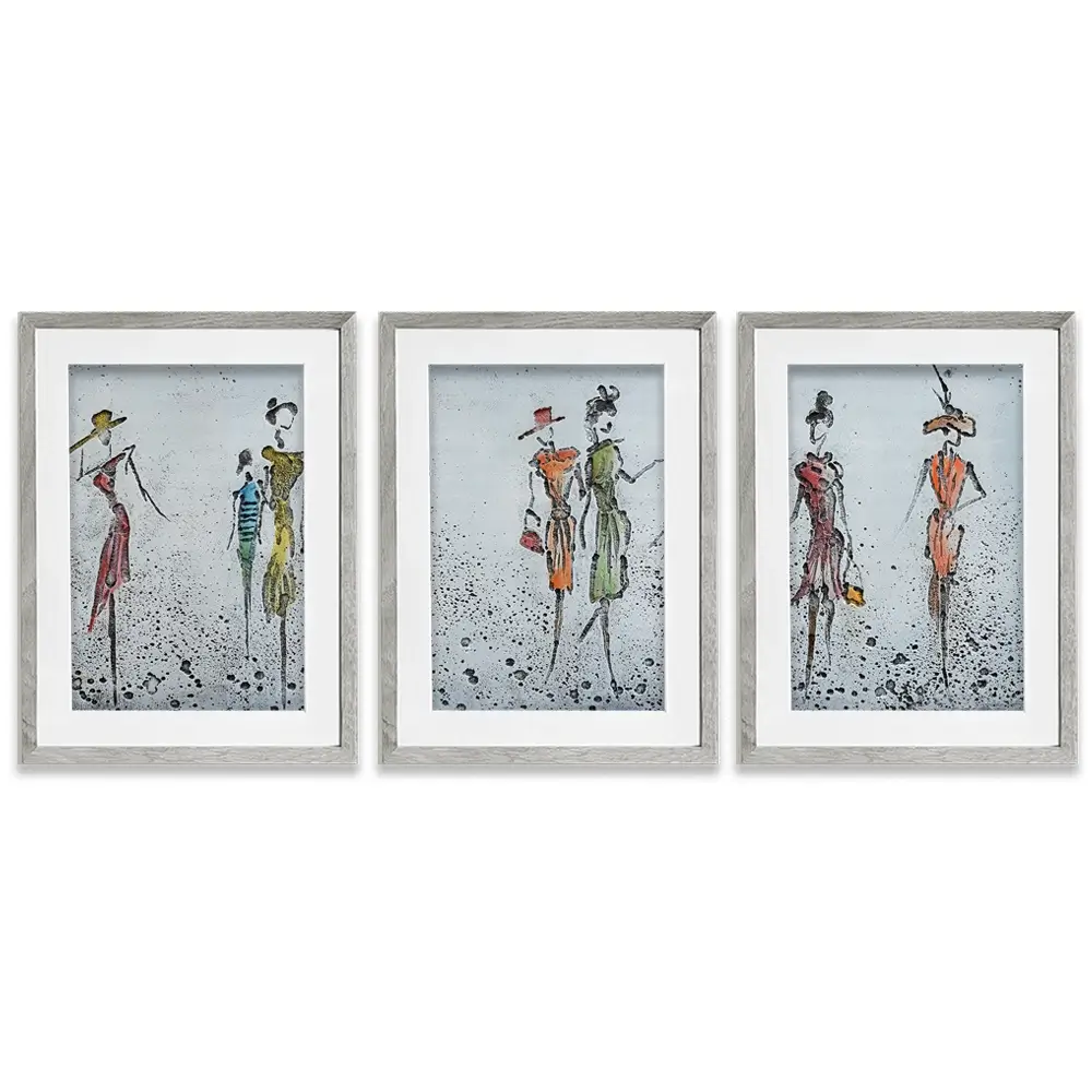 Peoples Framed Art Print Trio Peoples Framed Art Print Trio wall art product Art Print Shop