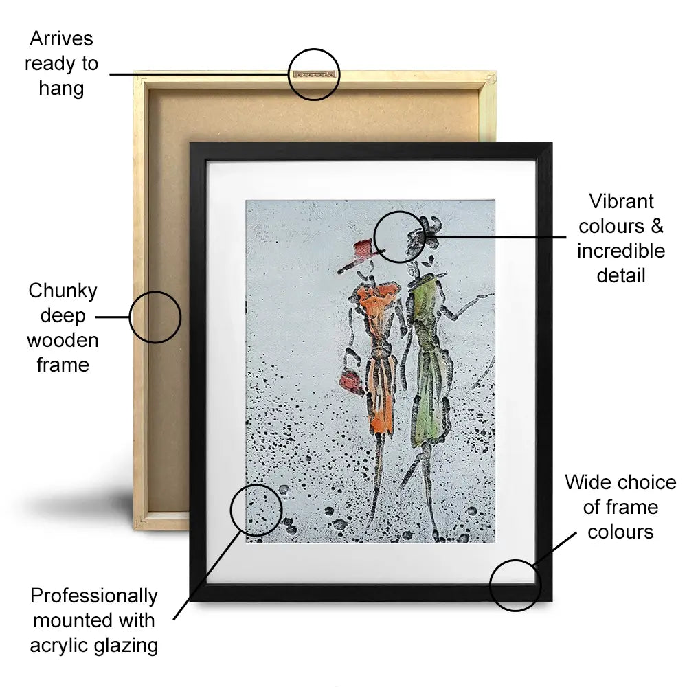 Peoples Framed Art Print Trio Peoples Framed Art Print Trio wall art product Art Print Shop