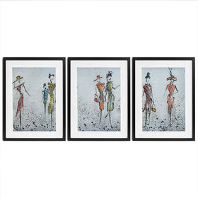 Peoples Framed Art Print Trio Peoples Framed Art Print Trio wall art product Art Print Shop