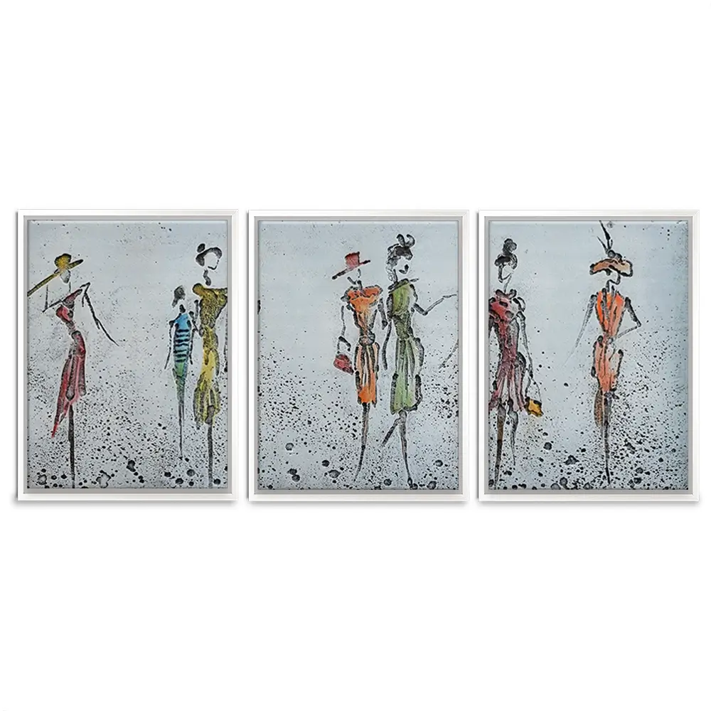 Peoples Trio Canvas Print Peoples Trio Canvas Print wall art product Art Print Shop