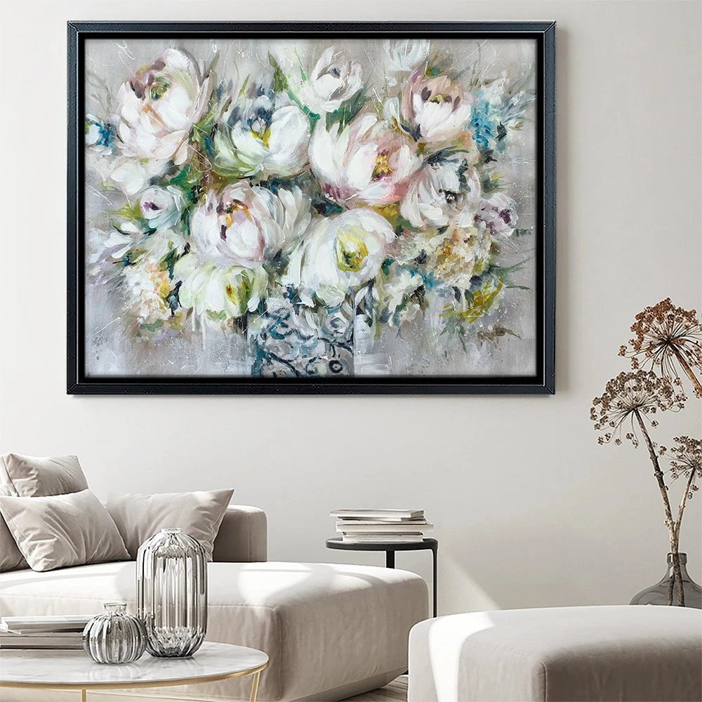 Perfect Peonies Canvas Print Perfect Peonies Canvas Print wall art product Nicola Jane Rowles