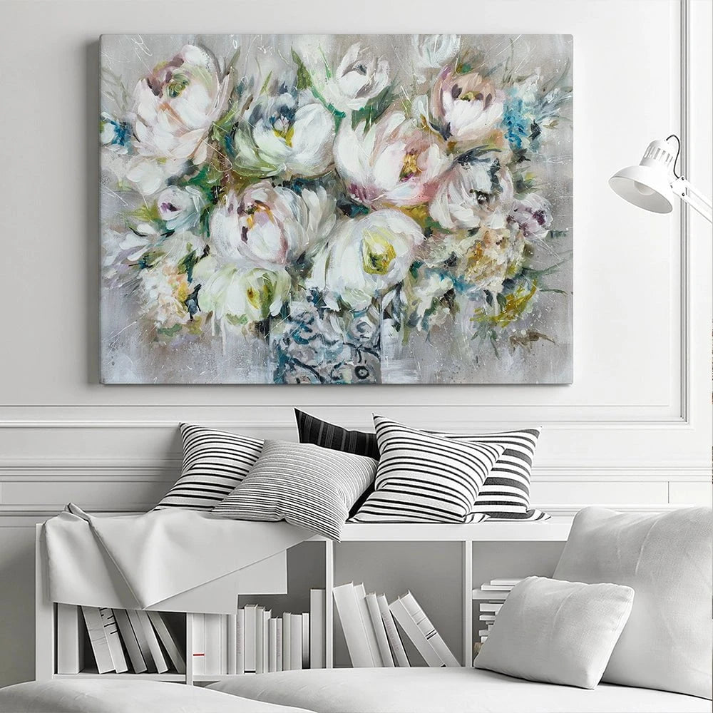 Perfect Peonies Canvas Print Perfect Peonies Canvas Print wall art product Nicola Jane Rowles