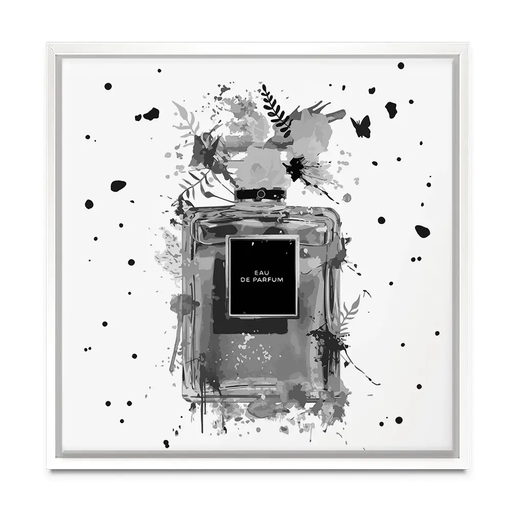 Perfume Canvas Print Perfume Canvas Print wall art product Black artist / Shutterstock