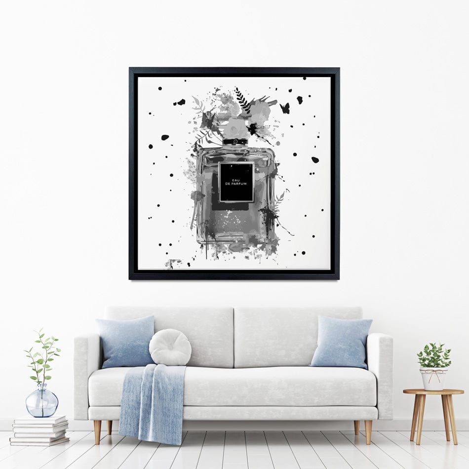 Perfume Canvas Print wall art product Black artist / Shutterstock